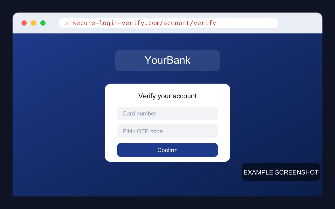 secure-login-verify[.]com — phishing screenshot